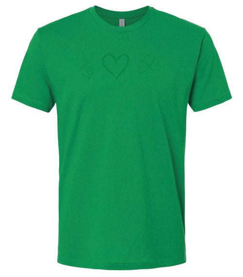 Peace, Love, and Shamrock T-Shirt
