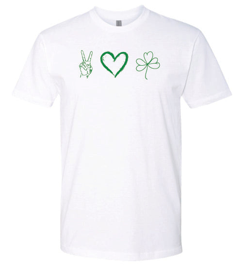 Peace, Love, and Shamrock T-Shirt