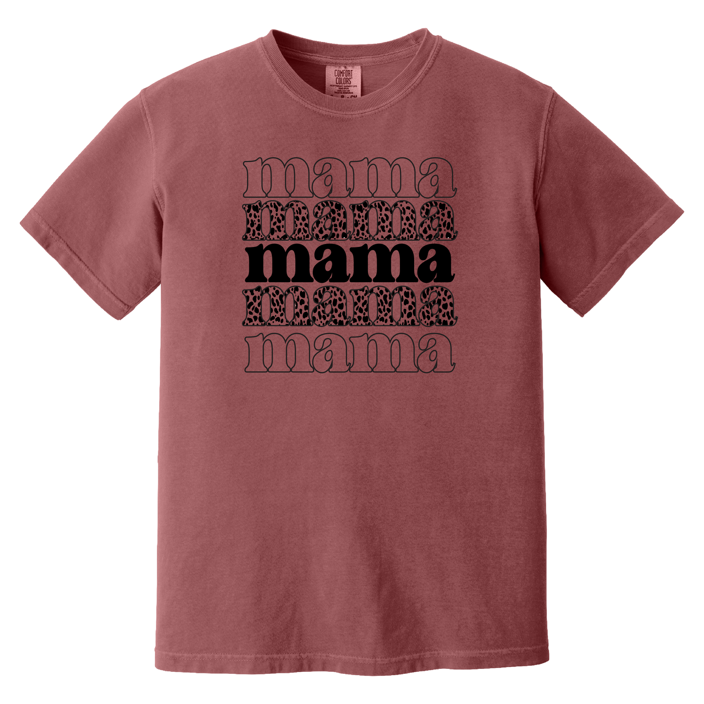 Mama Cheetah Stacked T-Shirt
