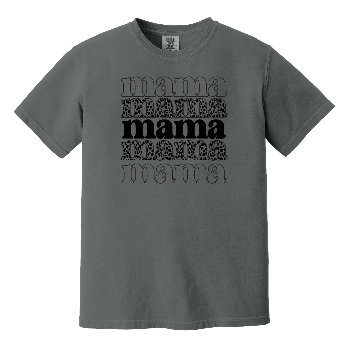 Mama Cheetah Stacked T-Shirt