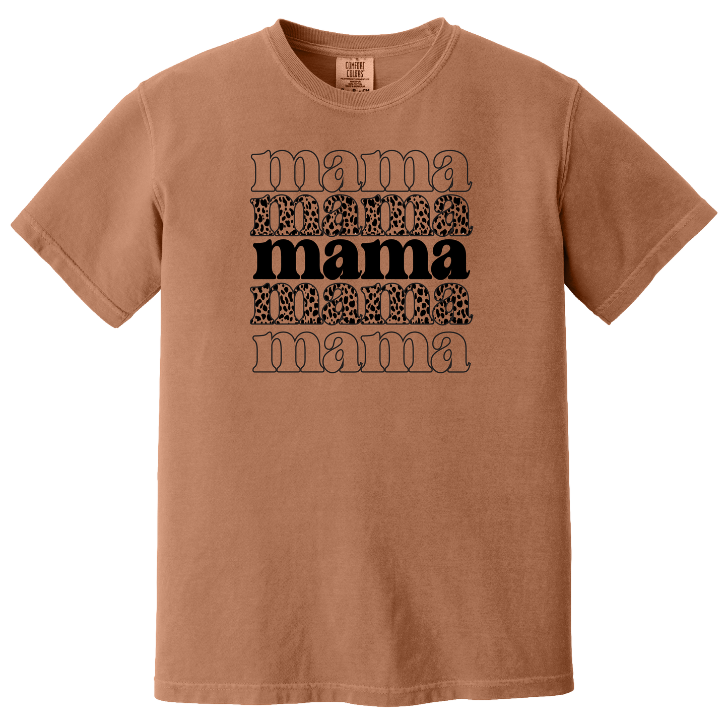 Mama Cheetah Stacked T-Shirt