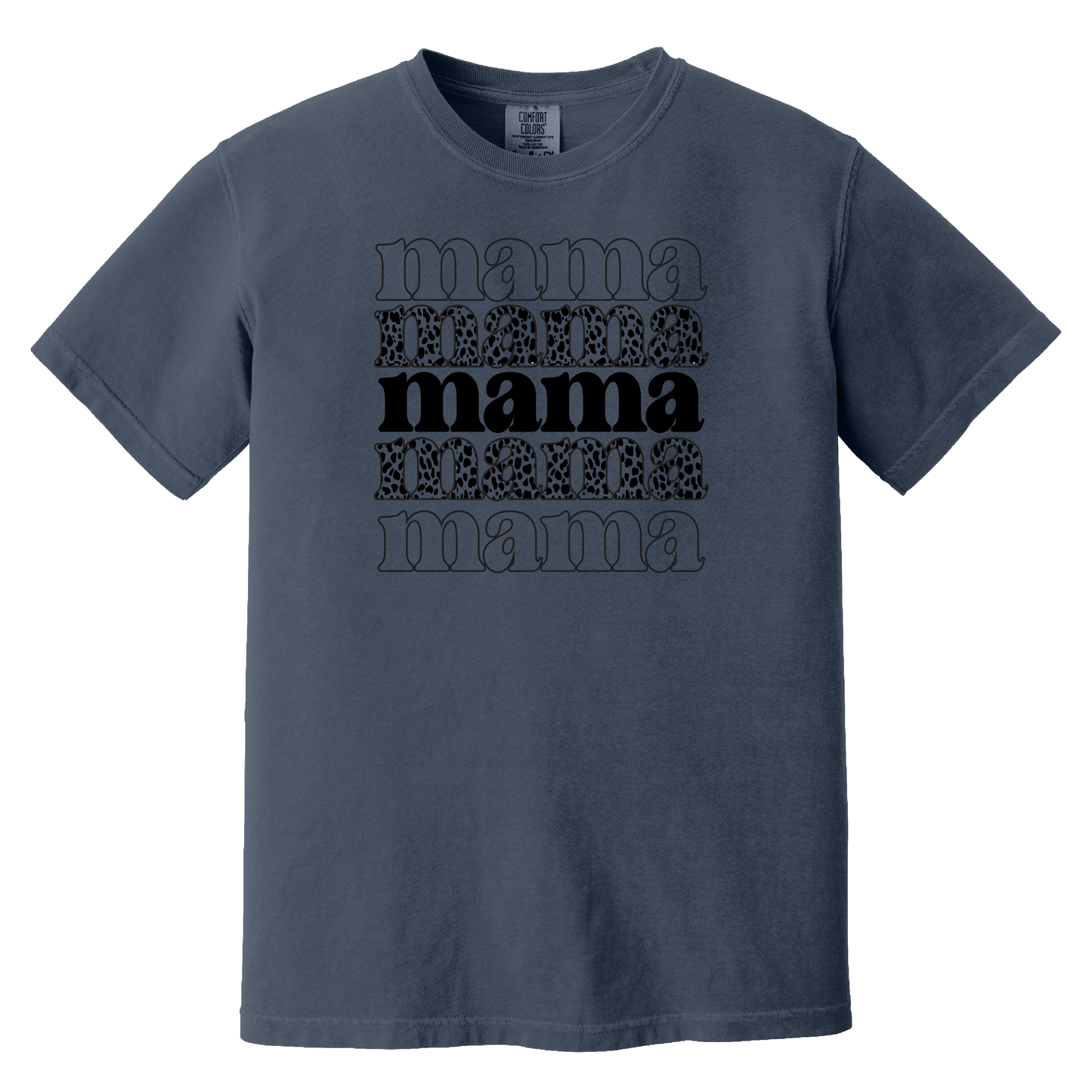 Mama Cheetah Stacked T-Shirt