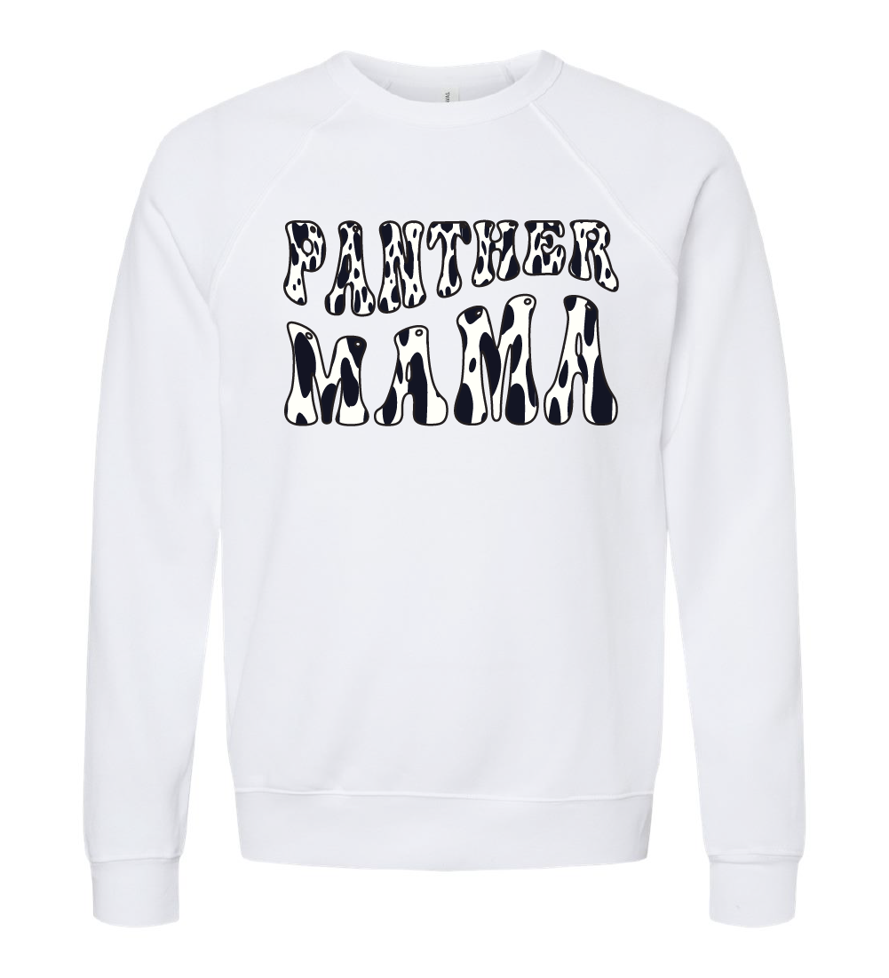 KHS Panther Mama All Cow Print Crewneck