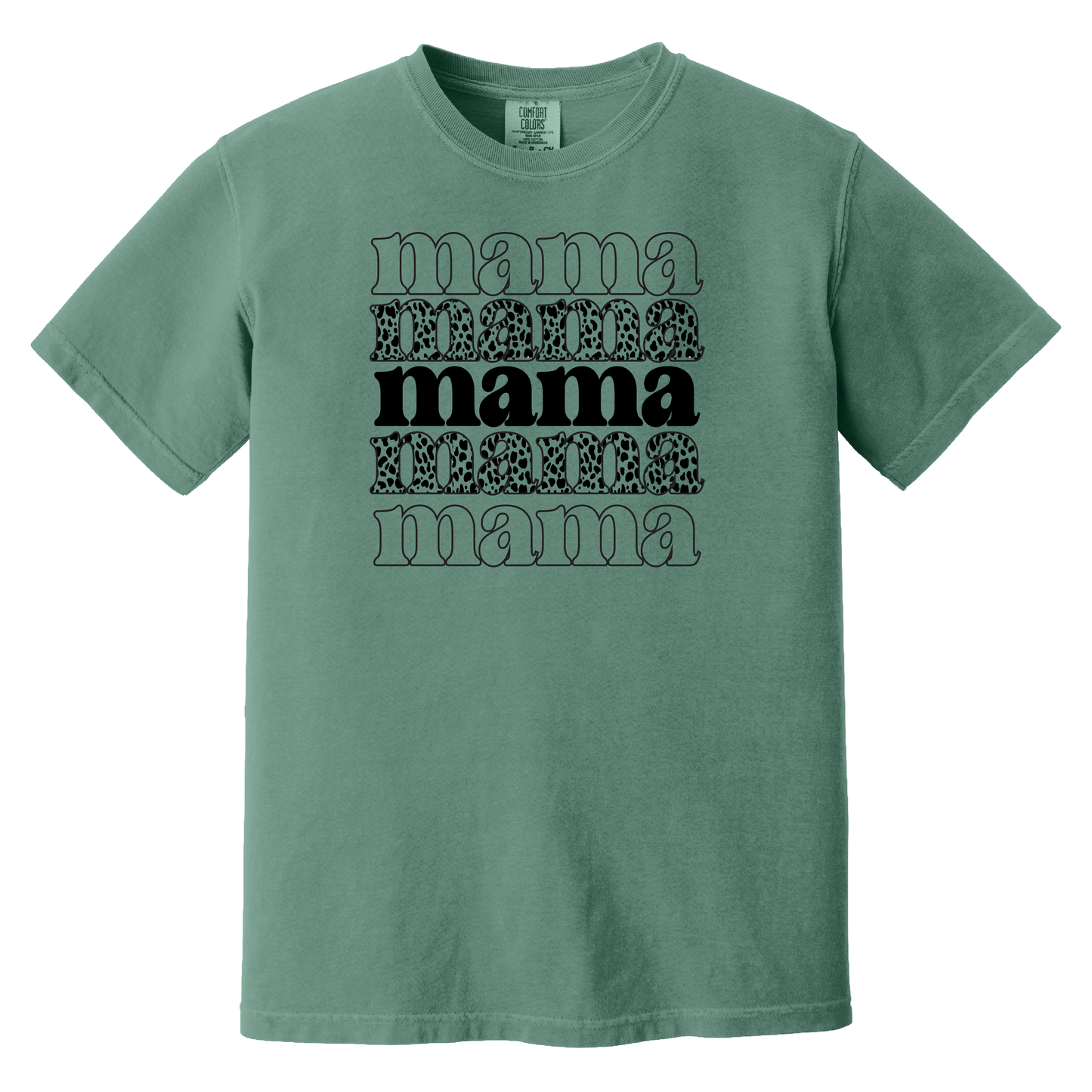 Mama Cheetah Stacked T-Shirt