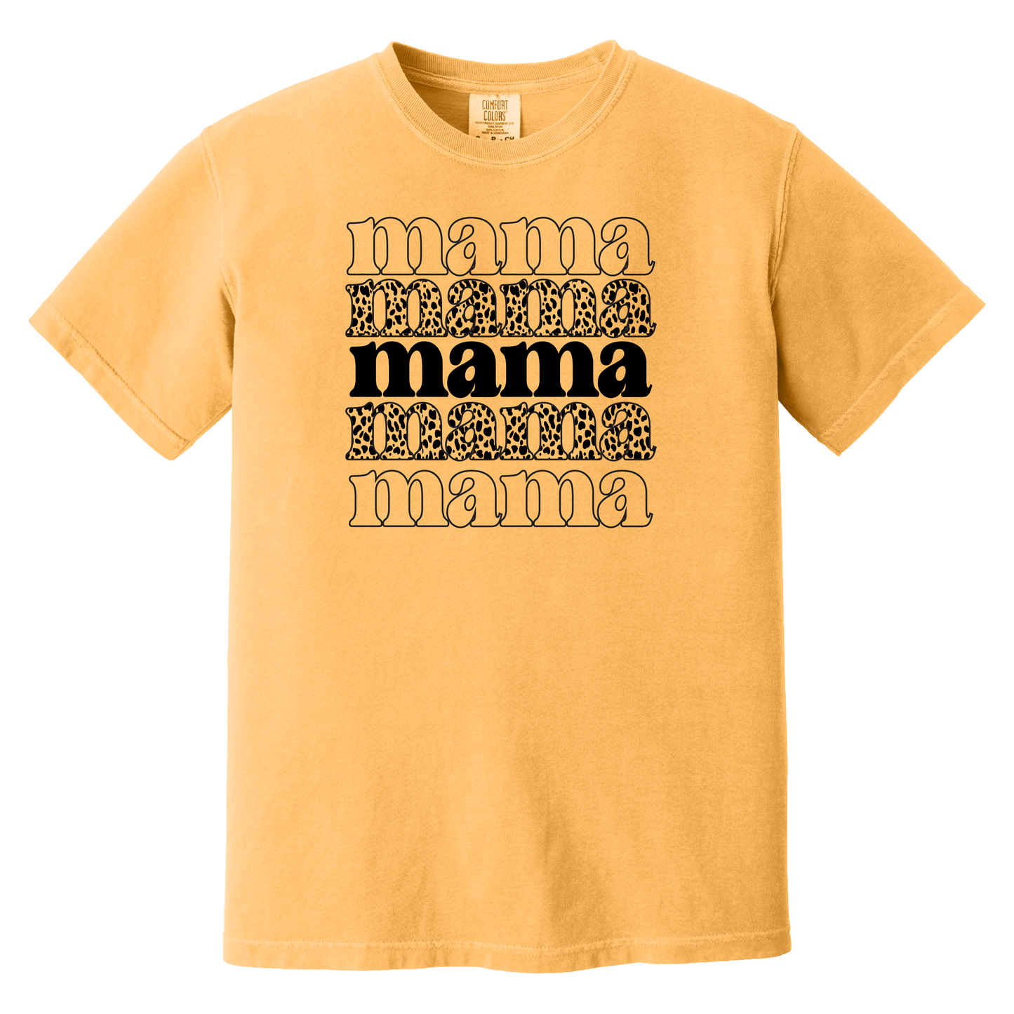 Mama Cheetah Stacked T-Shirt