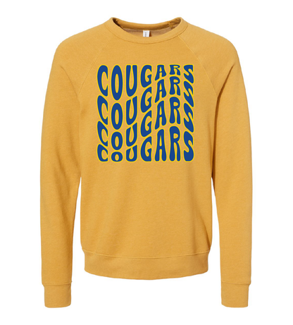 Cougars Wavy Crewneck