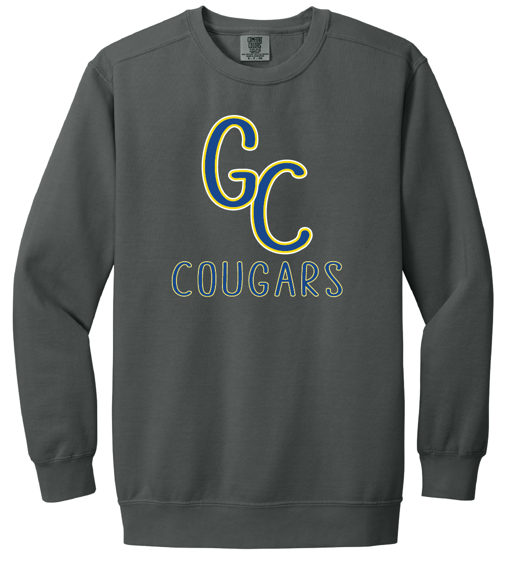 GC Cougars Skinny Font Crewneck