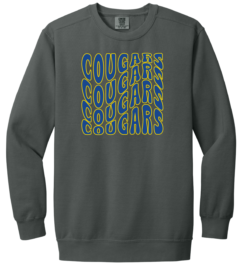 Cougars Wavy Crewneck