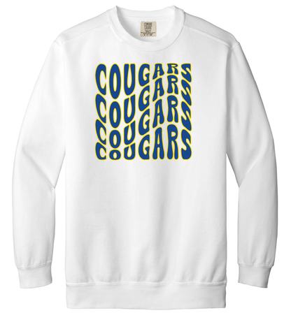 Cougars Wavy Crewneck