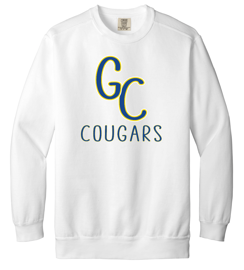 GC Cougars Skinny Font Crewneck