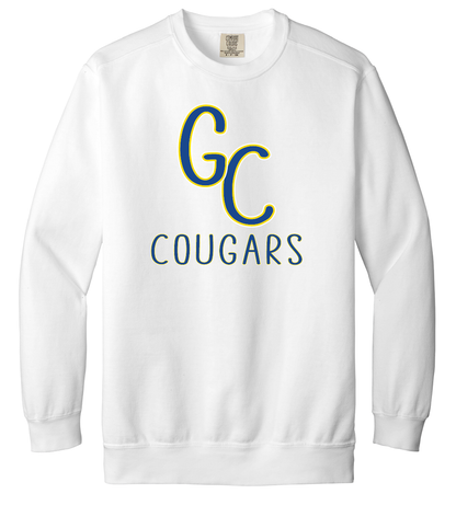 GC Cougars Skinny Font Crewneck