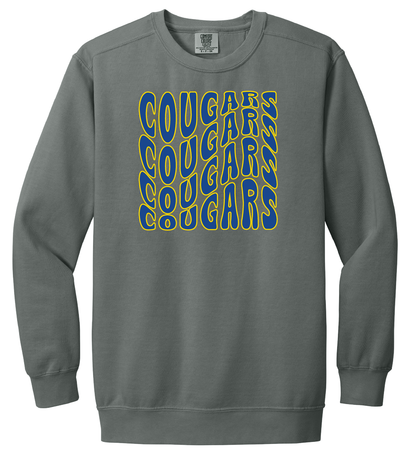 Cougars Wavy Crewneck