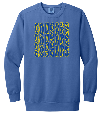 Cougars Wavy Crewneck