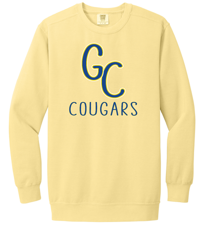 GC Cougars Skinny Font Crewneck