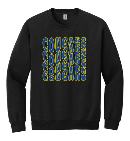 Cougars Wavy Crewneck