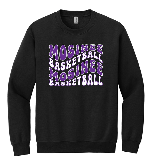 Mosinee Basketball Wavy Crewneck