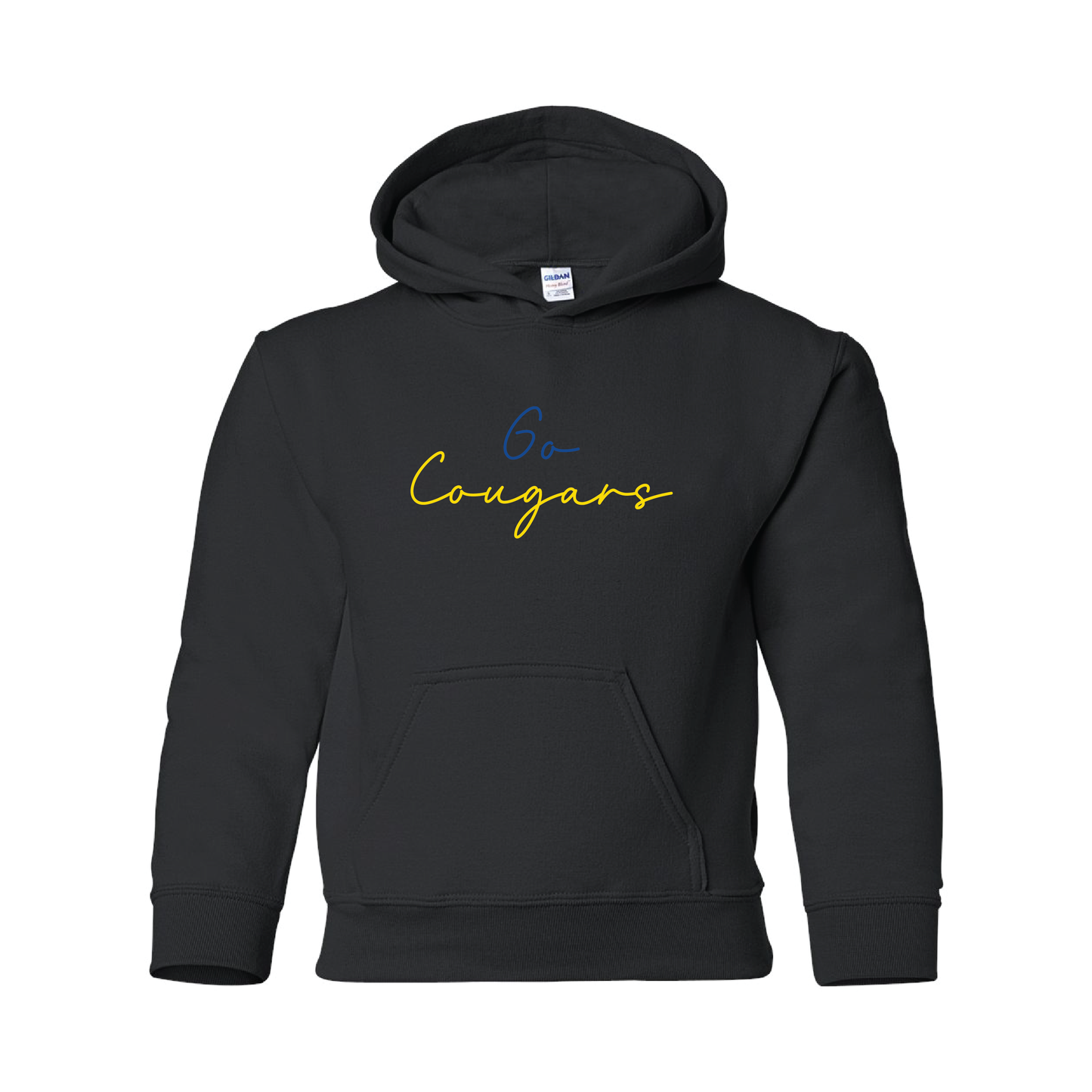 Youth - Go Cougars Script Font (T-Shirt, Crewneck, Hoodie)