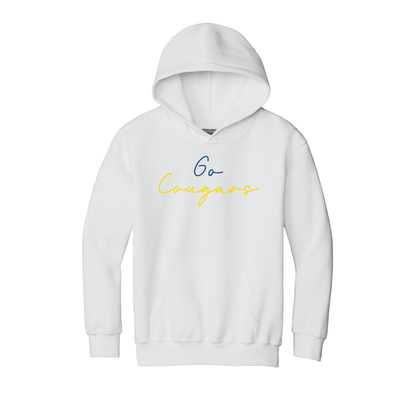 Youth - Go Cougars Script Font (T-Shirt, Crewneck, Hoodie)