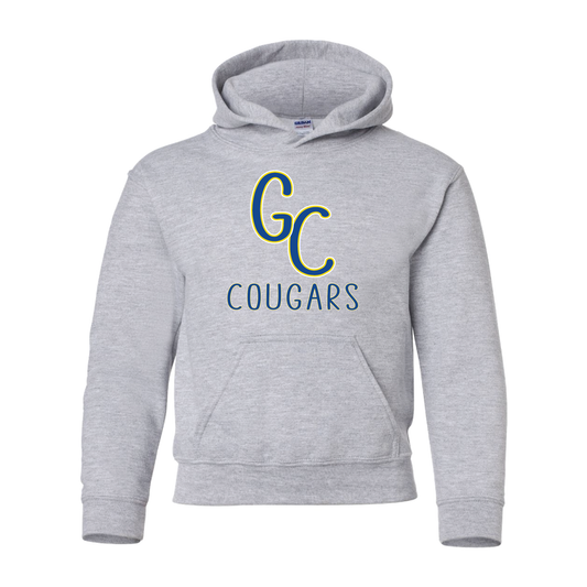 Youth - GC Cougars Skinny Font (T-Shirt, Crewneck, Hoodie)