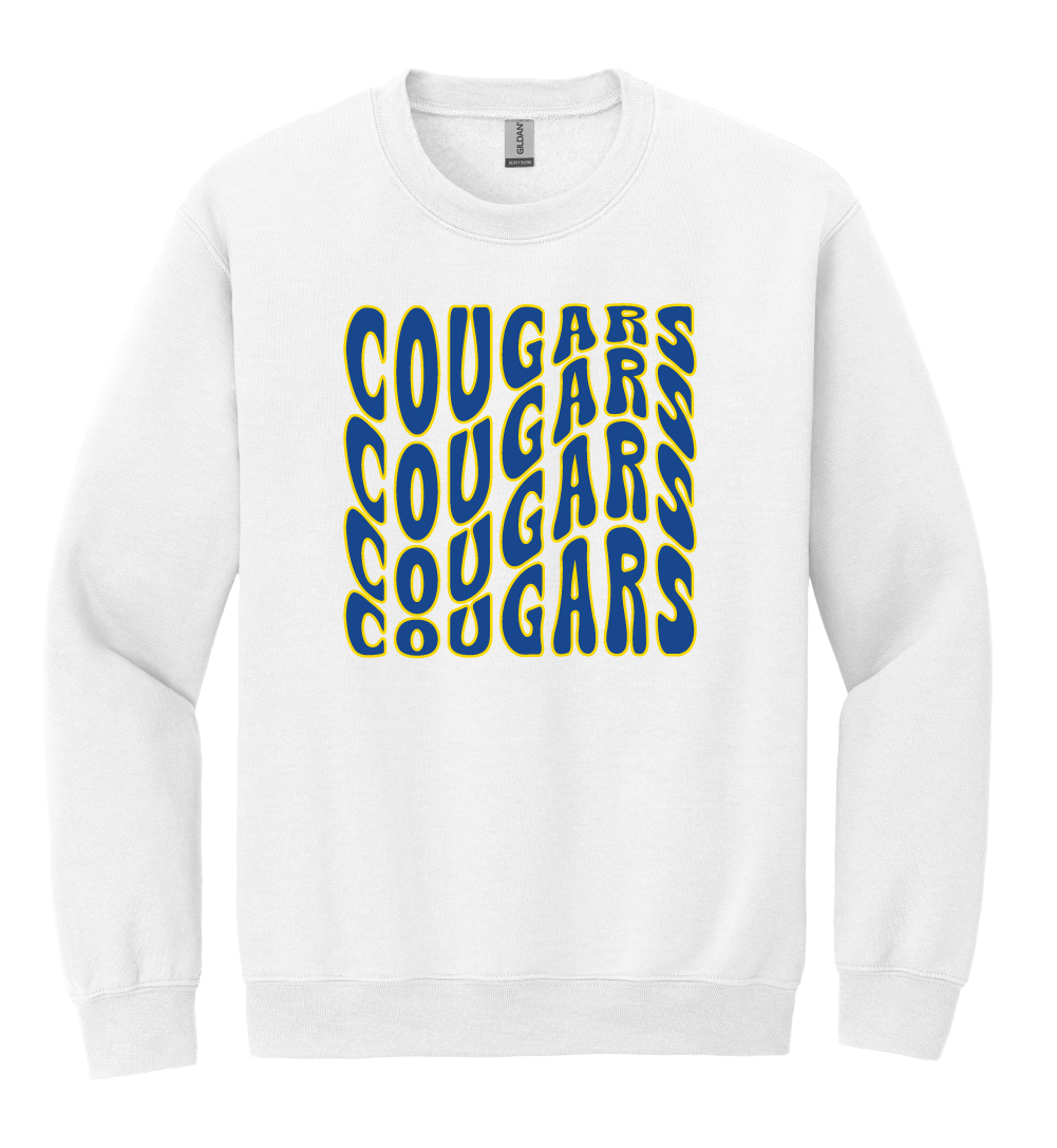 Cougars Wavy Crewneck