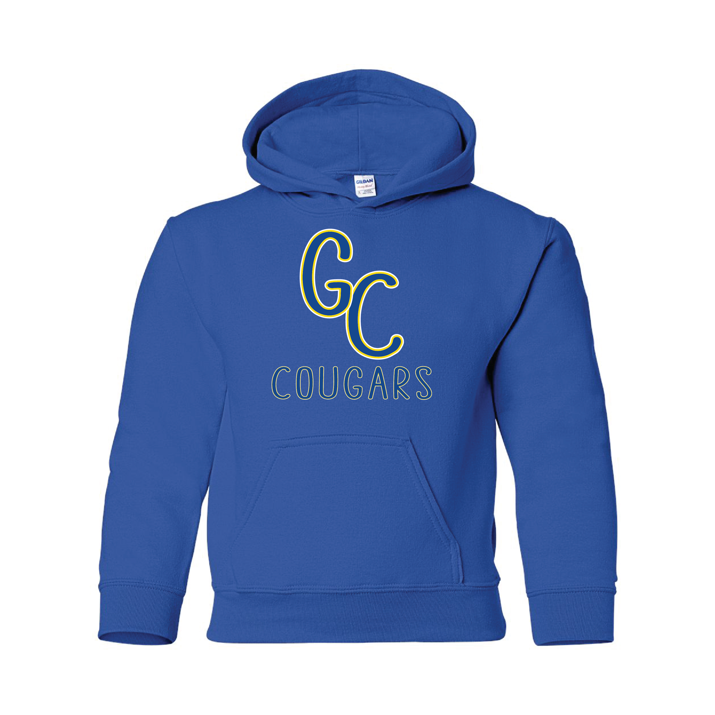 Youth - GC Cougars Skinny Font (T-Shirt, Crewneck, Hoodie)