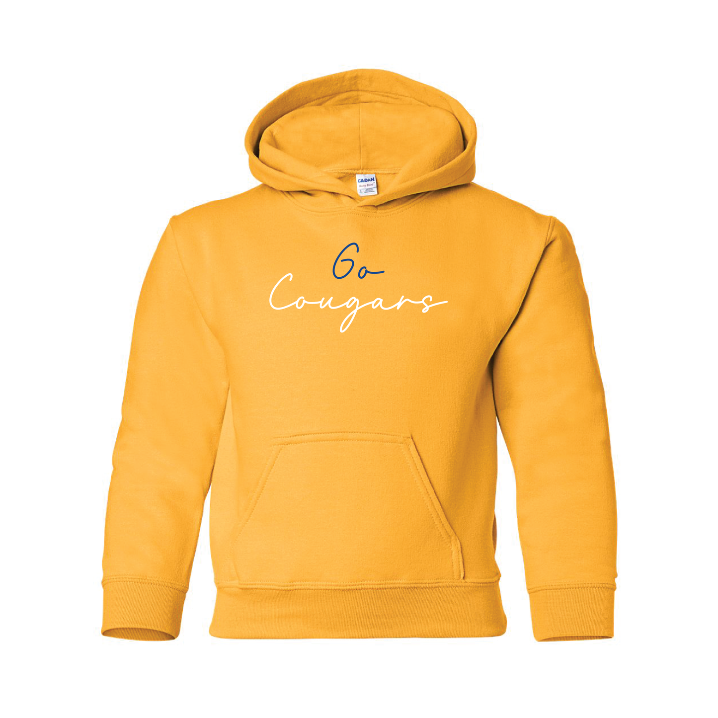 Youth - Go Cougars Script Font (T-Shirt, Crewneck, Hoodie)