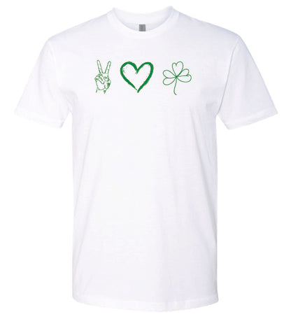 Peace, Love, and Shamrock T-Shirt