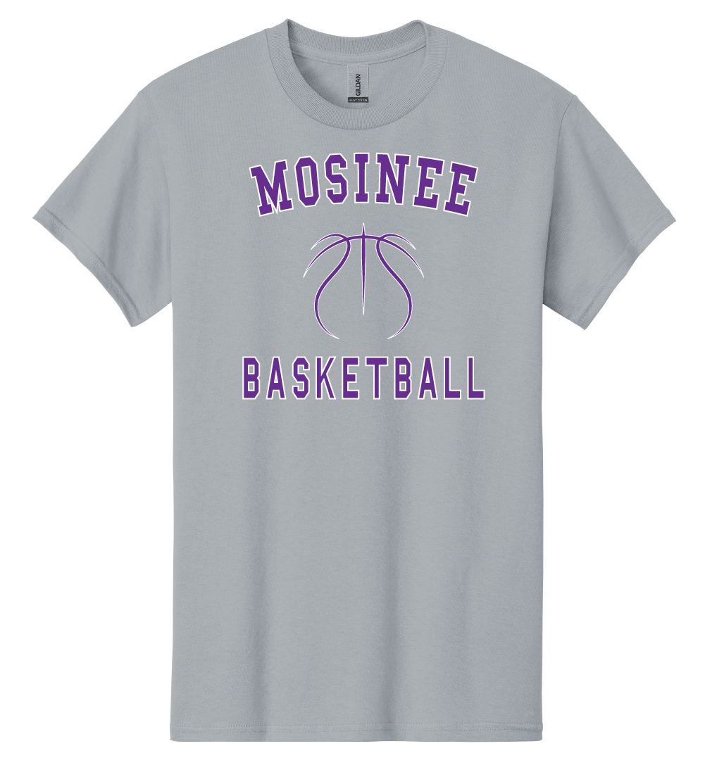 Mosinee Basketball Block Lettering T-Shirt