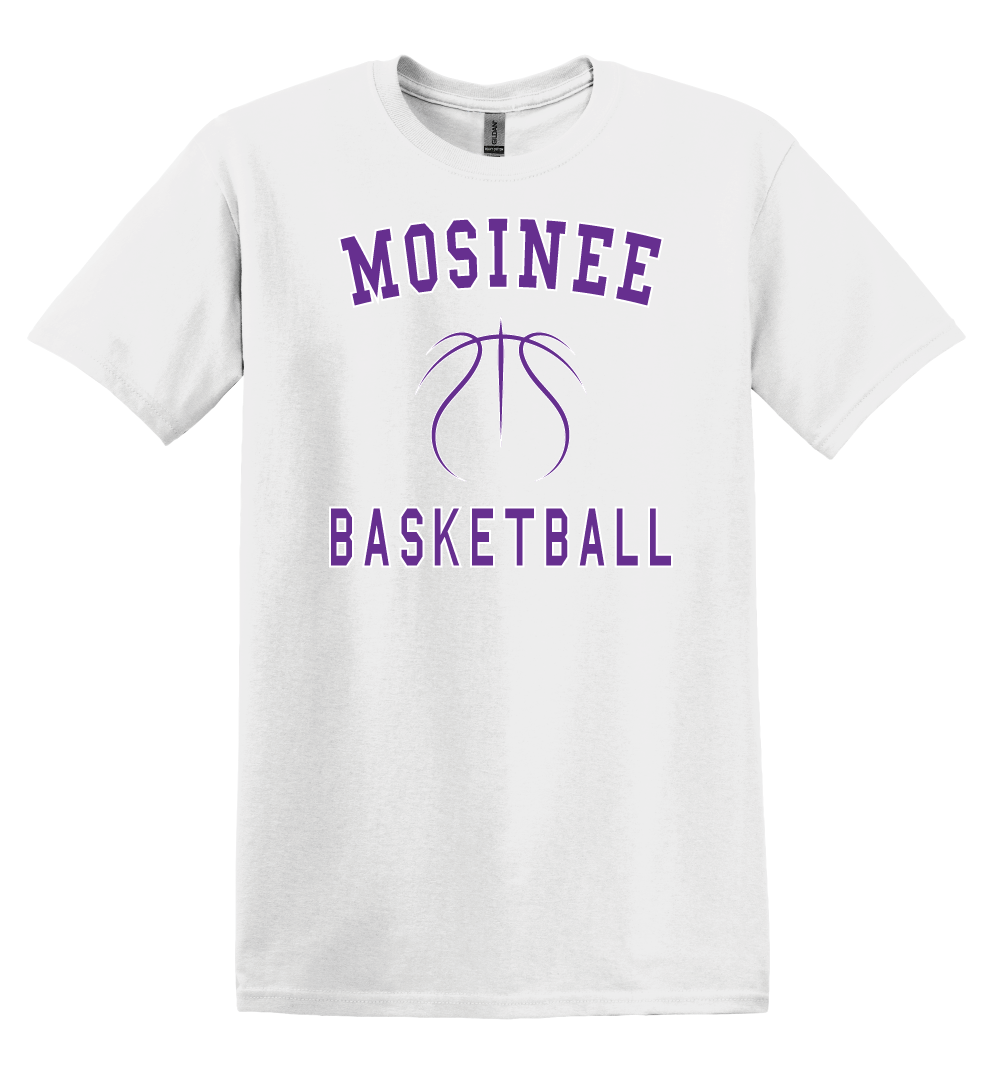 Mosinee Basketball Block Lettering T-Shirt