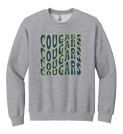 Cougars Wavy Crewneck