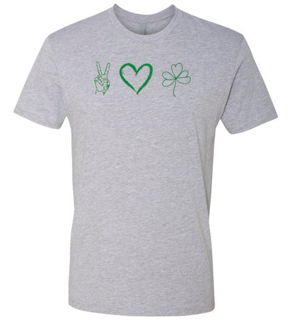 Peace, Love, and Shamrock T-Shirt