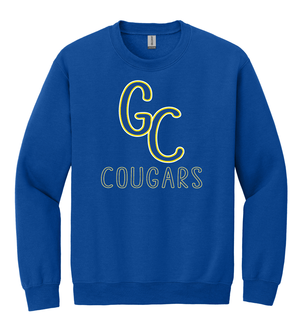 GC Cougars Skinny Font Crewneck