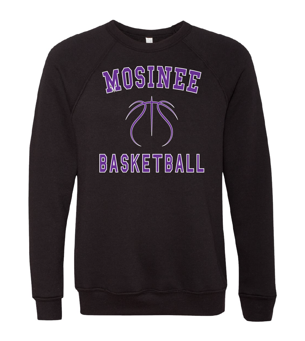 Mosinee Basketball Block Lettering Crewneck