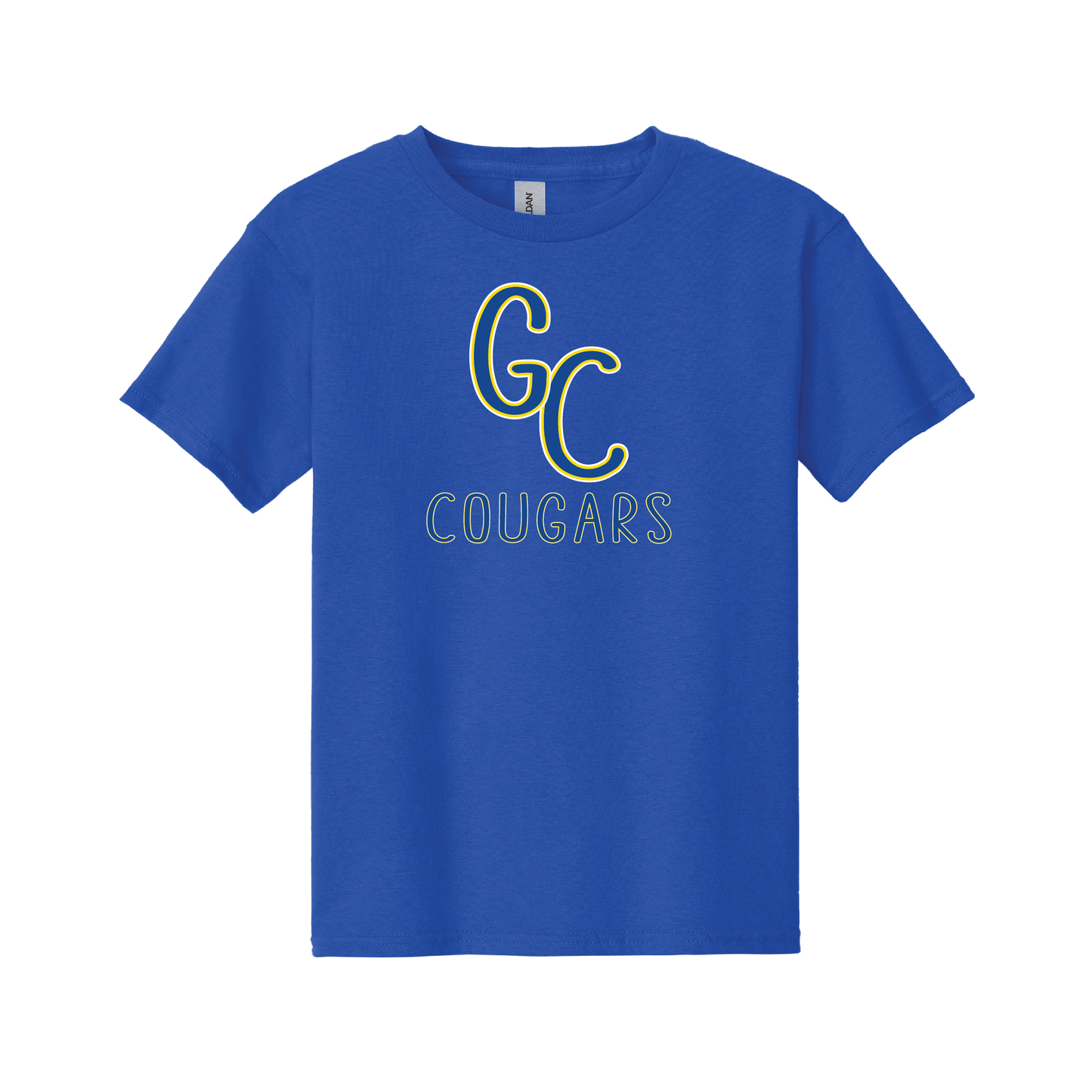 Youth - GC Cougars Skinny Font (T-Shirt, Crewneck, Hoodie)