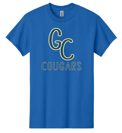 GC Cougars Skinny Font T-Shirt