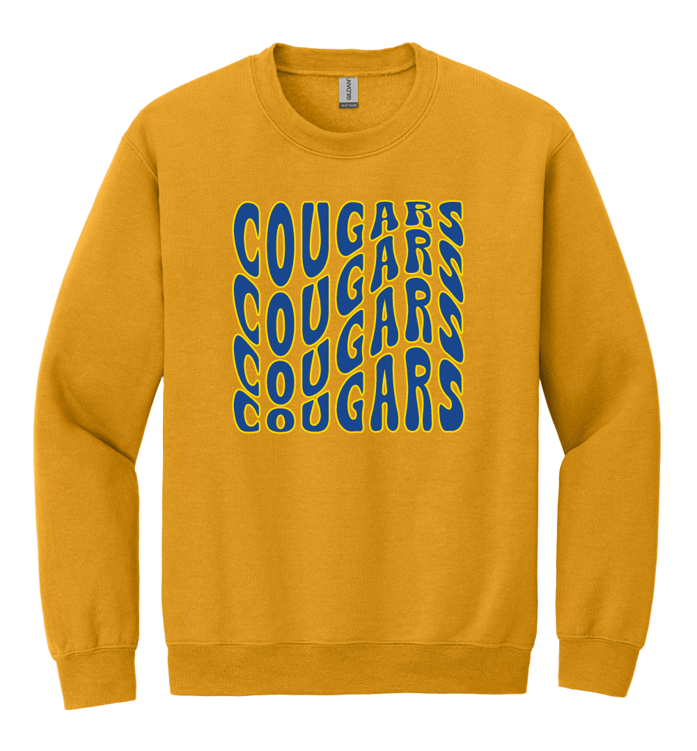 Cougars Wavy Crewneck