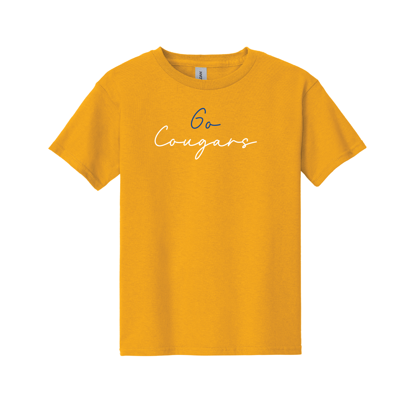 Youth - Go Cougars Script Font (T-Shirt, Crewneck, Hoodie)