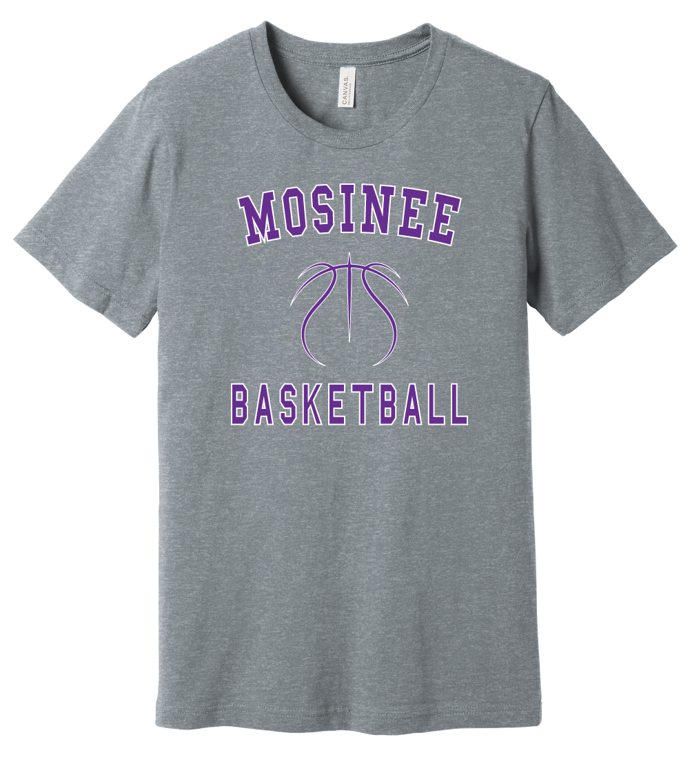 Mosinee Basketball Block Lettering T-Shirt