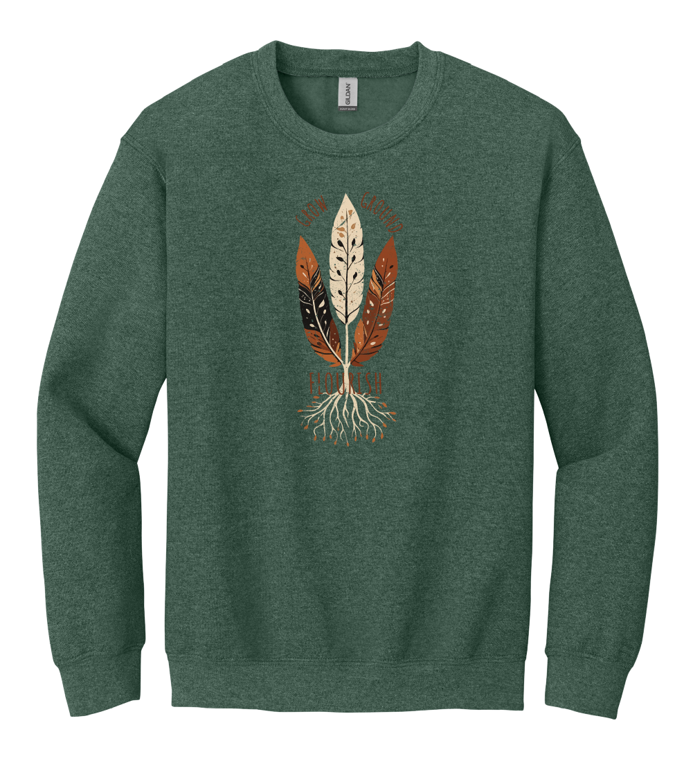 Grow, Ground, Flourish Crewneck