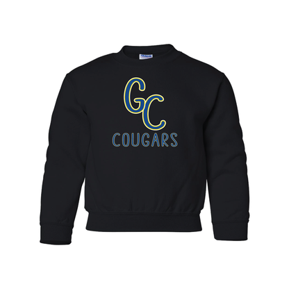 Youth - GC Cougars Skinny Font (T-Shirt, Crewneck, Hoodie)