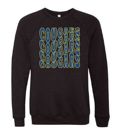 Cougars Wavy Crewneck