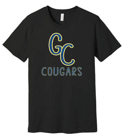 GC Cougars Skinny Font T-Shirt