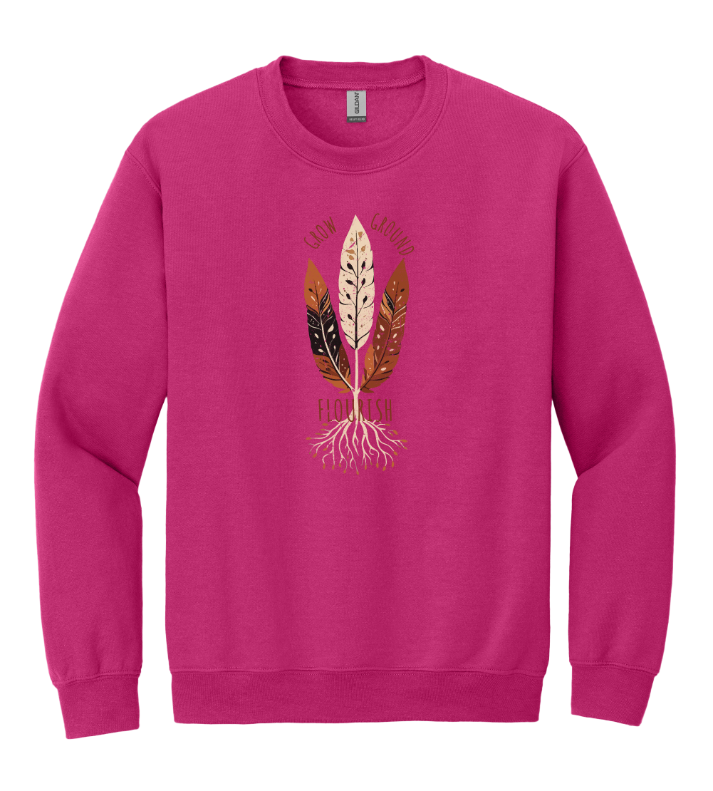 Grow, Ground, Flourish Crewneck