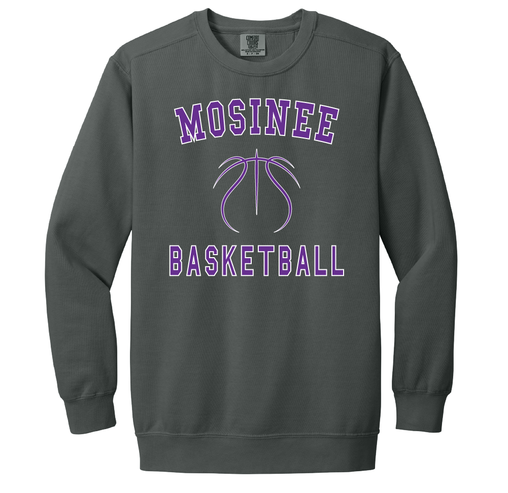 Mosinee Basketball Block Lettering Crewneck