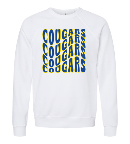 Cougars Wavy Crewneck