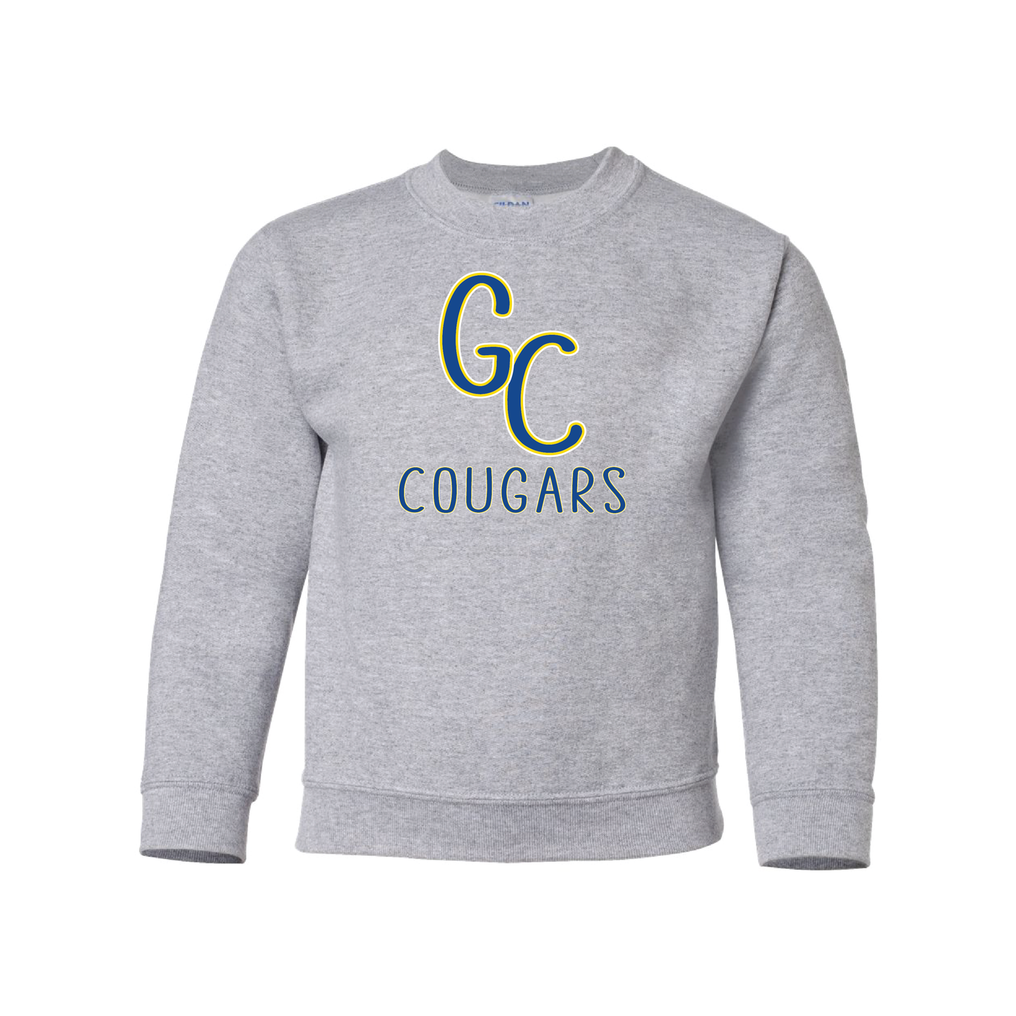 Youth - GC Cougars Skinny Font (T-Shirt, Crewneck, Hoodie)