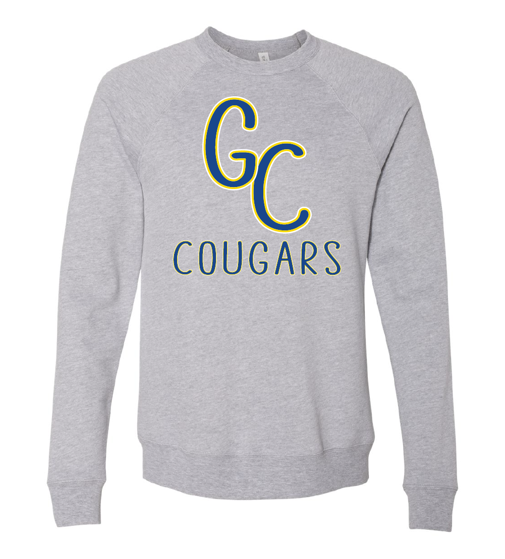 GC Cougars Skinny Font Crewneck