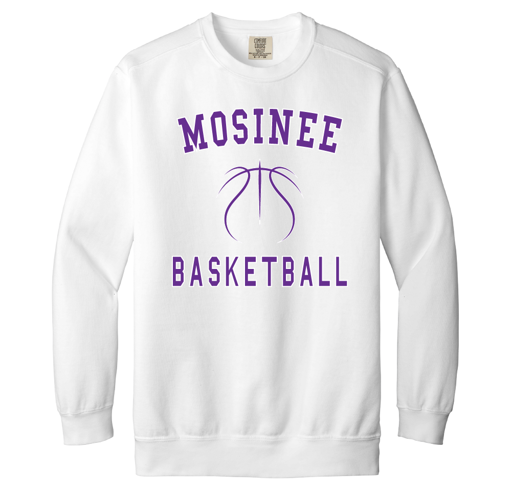 Mosinee Basketball Block Lettering Crewneck