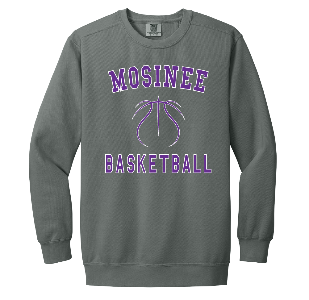 Mosinee Basketball Block Lettering Crewneck