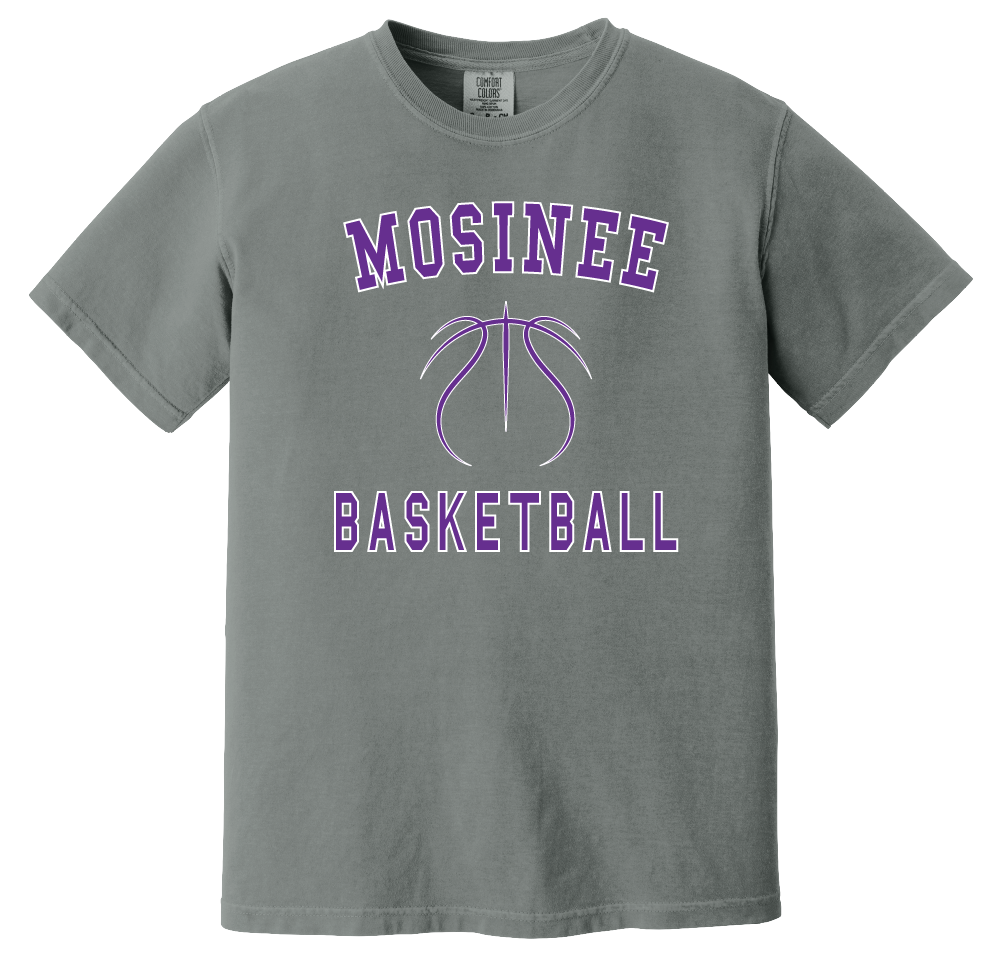 Mosinee Basketball Block Lettering T-Shirt